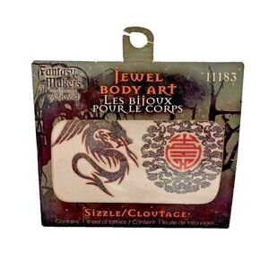 WetNWild FantasyMakers III83 Sizzle Clovtage Jewel BodyArt TempTattoos Y2K Japan